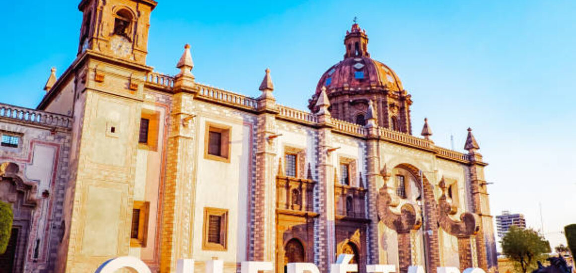 Historical Town Queretaro in Mexico