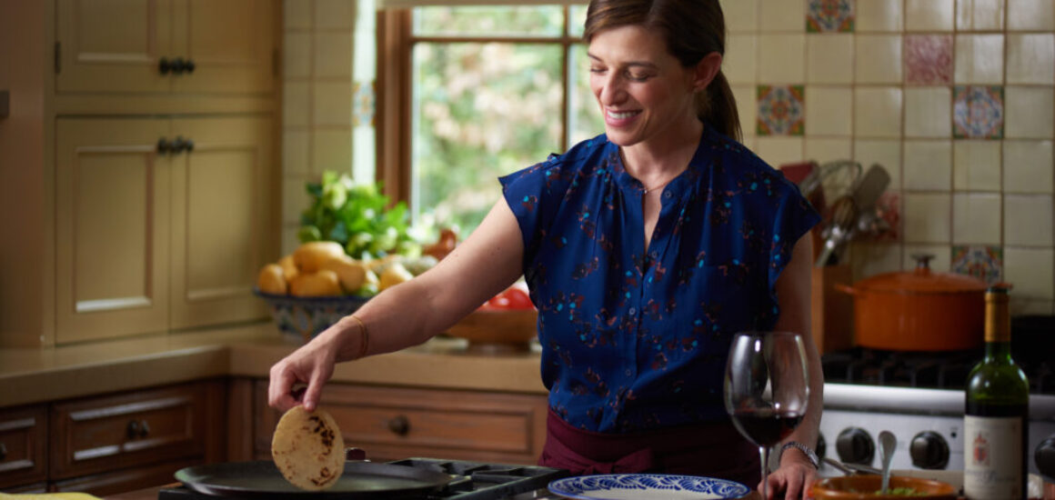 Pati making Tortillas by Dave Katz