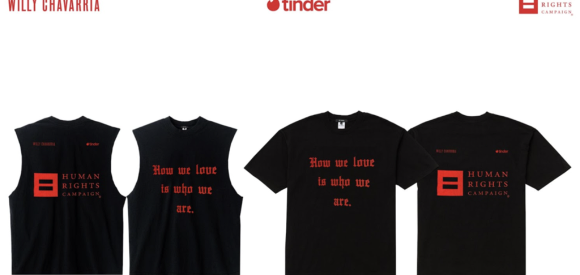 Colaboración Tinder, Willy Chavarria y HRC