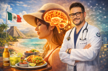 Persona disfrutando comida en vacaciones con ambiente relajado y sin culpa en terraza soleada